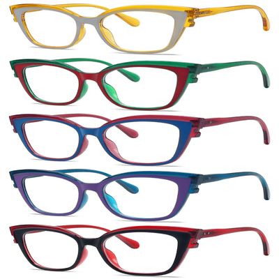 Eyekepper 5-pack Reading Glasses for Women Cat Eye Stylish Readers +3.75