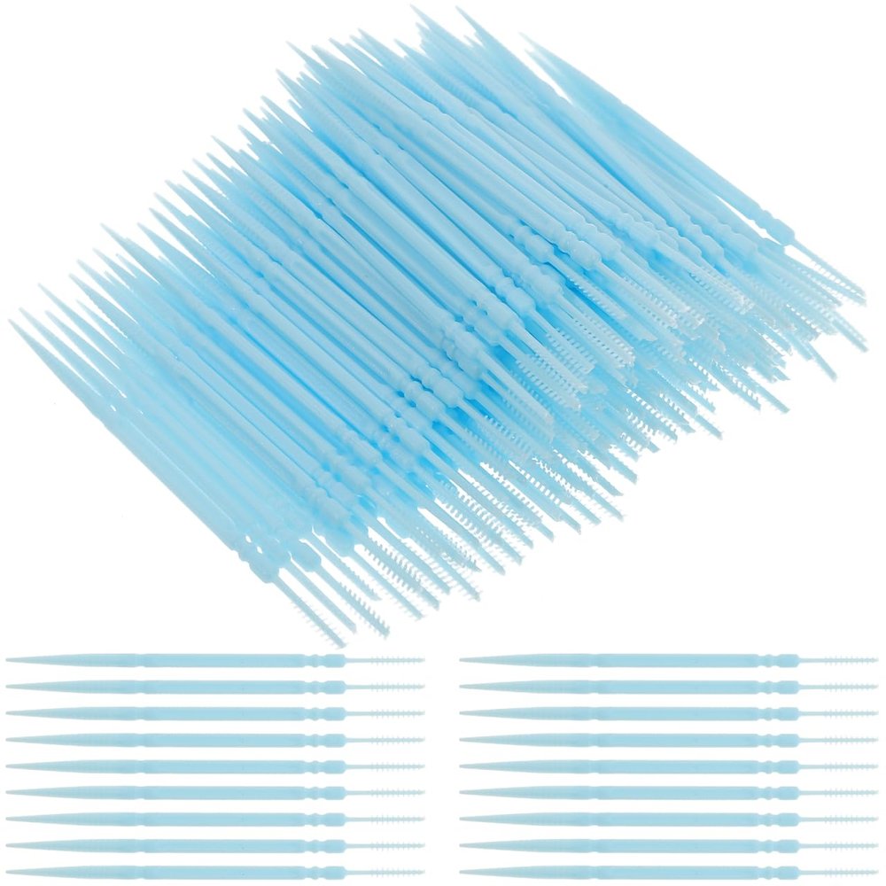 ARTIBETTER Food Grade Double-Ended Toothpicks with Soft Brush for Interdental Cleaning Disposable Teeth Sticks for Gentle Gum Care at Home 1100Pcs