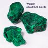 Apengshi Natural Malachite Crystal Stone 0.22-0.33lb Raw Malachite Stone Irregular Rough Malachite Mineral Specimen Original Shape Healing Crystal Gem Worry Relief Stress with Gift Box view 2