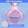 Denture Case, Leak Proof Denture Bath Cup for Travel, Denture Container Cups for Soaking Full & Partial Dentures, Retainers, Denture Cleaning Kit Holder Box with Denture Cleaner Brush-Pink view 2