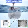 Denture Case, Leak Proof Denture Bath Cup for Travel, Denture Container Cups for Soaking Full & Partial Dentures, Retainers, Denture Cleaning Kit Holder Box with Denture Cleaner Brush-Grey view 4
