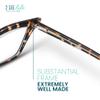 2SeeLife Premium Cat Eye Reading Glasses for Women  Narrow-Medium Fit, Sturdy Frame, Spring Hinges, Stylish Funky Readers, Brown Tortoise, +0.50 view 4
