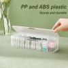 AITIME Storage Organizer for cosmetic contact lenses and daily disposable contacts, Clear Plastic Box for all brands daily lens (White) view 2