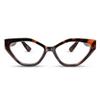 2SeeLife Oversized TR-90 Cat Eye Reading Glasses for Women  Medium-Wide Fit, Sturdy Frame, Premium Geometric Readers, Brown Tortoise, +0.50 view 1