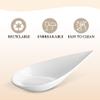 SWEET FLAVOR 200 Pieces Teardrop Spoon Set, 1.5 Ounce, Asian Dessert Spoons for Home, Kitchen, or Restaurant, Plastic Appetizer Spoons, Plastic Tasting Spoons Disposable, and Recyclable (White) view 4