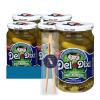 Del-Dixi - Lavinia Essentials Bundle: Pickles 4- Pack of Spicy Baby Koshers Glass Jar 24 oz + 1 Utility Prop. view 1
