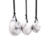 AOWNE Drilled Yoni Eggs Natural Howlite Kegel Balls Women Kegel Exercise Ball Massager view 1