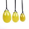 AOWNE Drilled Yoni Eggs Natural Jade Kegel Balls Women Kegel Exercise Ball Massage view 2