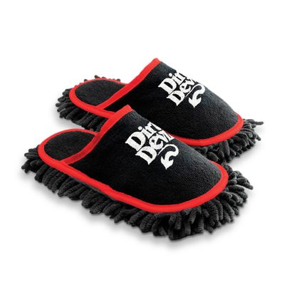 Dirt Devil Cleaning Slippers, Detachable and Washable Microfiber Dusting Shoes, For Hard Floors and Baseboards, Mop Slippers for Floor Cleaning and Dusting