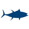 Bigeye Tuna Fish (8" x 3.3", Blue) view 1