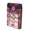 Betsey Johnson Women's Plaid Cat Eye Reading Glasses, Black, Tortoise, Magenta, 52 mm + 2 view 2