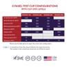Accurate Urine Drug Test Kit - 6 Panel at Home Drug Test Cup with Clicker & Temperature Strip - CLIA Waived, 510k Cleared with SAMHSA Cutoff Levels [25 Test Cups] view 3