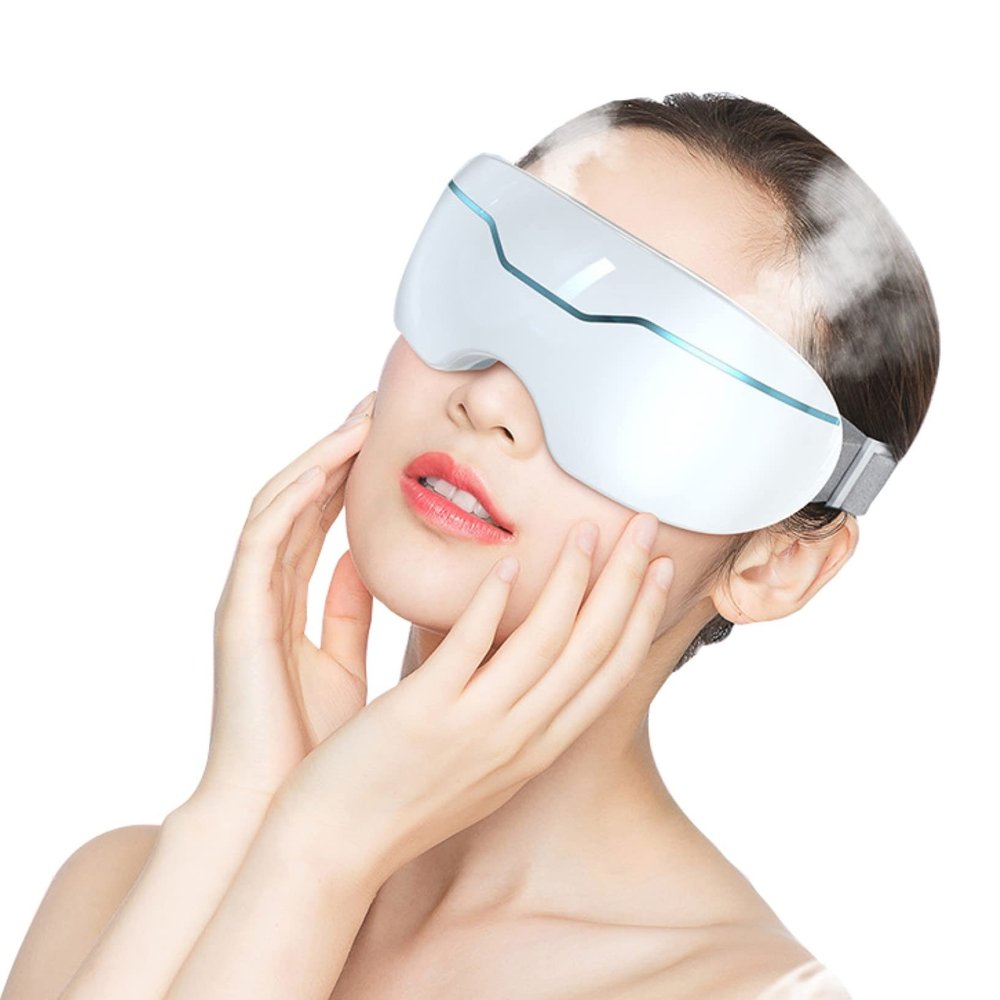 BINOXY Heated Eye Massager, Relax and Reduce Strain Dark Circles Bags Dry Improve Sleep, Birthday S Women