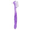 Brrnoo False Teeth Cleaning Brush, Denture Cleaning Brushes Portable Dual Head Toothbrushes Hard Denture Toothbrush, Multi Layered Denture Care() view 2