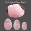 Drilled Yoni Egg Set Natural Rose Quartz Jade Eggs for Kegel Exercise Exercise Crystal Ball,Rose Quartz Eggs view 4