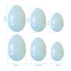 AOWNE Opal Yoni Egg Set 100% Natural Stone Drilled Massage Eggs for Women Kegel Exercise Massage Balls Undrilled Jade Eggs Yoni Wand,Undrill Set No Box view 2