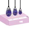 AOWNE Lapis Lazuli Yoni Egg Massage Ball Jade Eggs for Women Kegel Exercise Natural Jade Stone Massage Ball,Drilled Egg with Box view 1