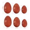 AOWNE Red Jasper Drilled Yoni Egg Set Natural Gemstone Kegel Exerciser Yoni Wand Jade Eggs Red Stone Massage Balls,Undrill Set No Box view 3