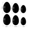 AOWNE Natural Obsidian Yoni Egg Set Jade Eggs Kegel Exerciser Yoni Wand Jade Massager Ball,Drilled Eggs No Box view 4