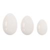 AOWNE Natural White Jade Yoni Egg Set Kegel Jade Eggs Jade Egg Kegel Exerciser Yoni Massage Ball,Undrilled Eggs view 1