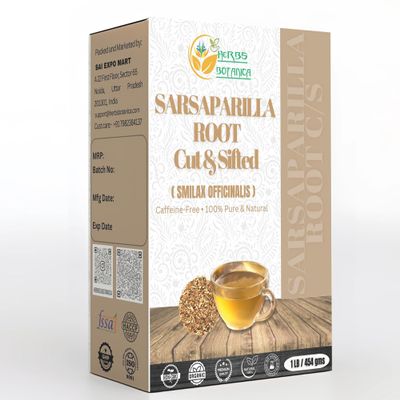 Herbs Botanica Sarsaparilla Root Natural (Sasperella Root, Hemidesmus Indicus), Natural Blood Purifier for Skin Health, Immunity & Joint Support, Herbal Tea Ingredient, 1 lb