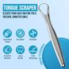 Aaram Tongue Cleaner, Tongue Scraper Cure Bad Breath, Medical Grade, Stainless Steel Tongue Cleaner, Hygienic Tongue Scraper for Adults and Kids Fresher Breath Tongue Cleaner, Silver (1 Pc) 20 Grams view 2
