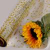 CMFYHM Clear Cellophane Wrap Roll(34" x 120Ft) 3Mil Gold Polka Dot Cellophane, Cellophane Gift Wrap Roll, Cellophane Wrap for Gifts, Baskets, Flowers, Party Decorations view 4