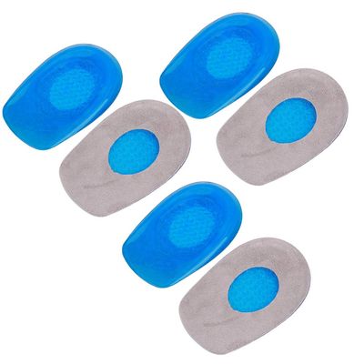3Pair Insert Heel, Up Insole Shoe Foot Care Pad Damping Antalgic Soft Silicone All Day Shock Absorption and Cushioning to Relieve Heel Discomfort(Men's TPE Heel pad)