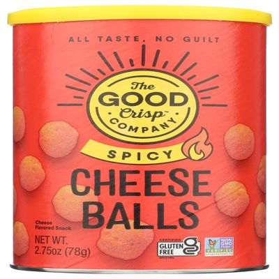 The Good Crisp Company, Cheese Balls Spicy, 2.75 Ounce