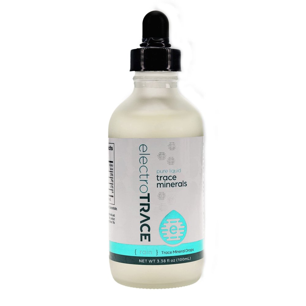 ElectroTrace Rain Efficient Hydration Mineral Drops 100mL - 200 Serving Glass Bottle