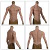 PROPFE Half Body Silicone Muscle Suit Realistic Male Chest Vest Abdominal Muscle Soft Simulation Skin with Arms for Halloween view 2