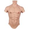Half Body Silicone Muscle Suit Realistic Male Chest Vest Simulation Skin Abdominal Belly Muscle for Halloween Props view 1
