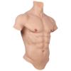 Half Body Silicone Muscle Suit Realistic Male Chest Vest Simulation Skin Abdominal Belly Muscle for Halloween Props view 2