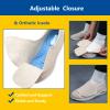 Women Wide Width Elderly Shoes,Extended Widths Lightweight Walking Sneakers Adjustable Strap Easy On/Off Men 9/Women 10 view 3