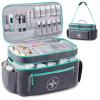 BAGSFY Travel Medicine Bag Organizer, Medical Bag Empty, Pill Bottle Organizer for Home, Large Medication Storage, Travel Carrying Case First Aid Kit Bags Empty, Emergency Kit. view 1