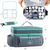BAGSFY Travel Medicine Bag Organizer, Medical Bag Empty, Pill Bottle Organizer for Home, Large Medication Storage, Travel Carrying Case First Aid Kit Bags Empty, Emergency Kit. view 4
