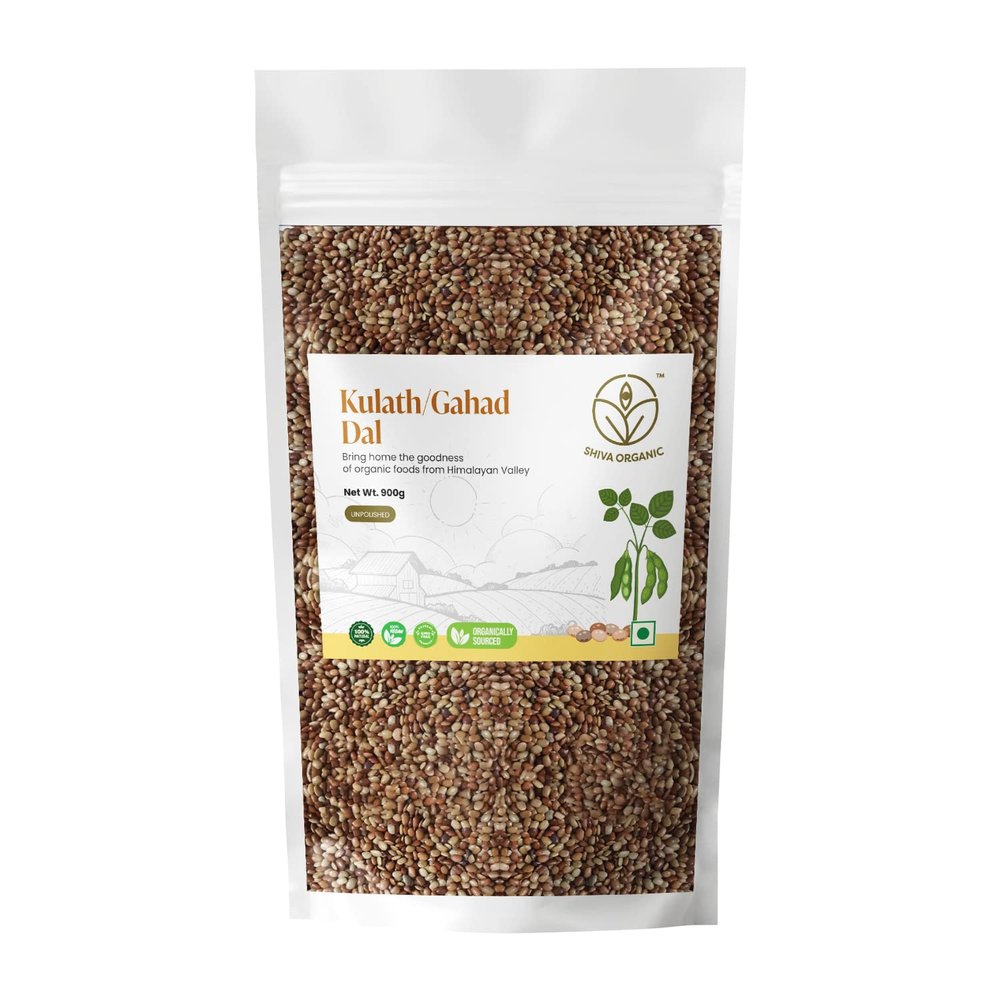 Shiva Organic Himalayan Kulath/Gahad Dal - 900g | Unpolished | Nutrient-Rich Lentils from the Himalayas