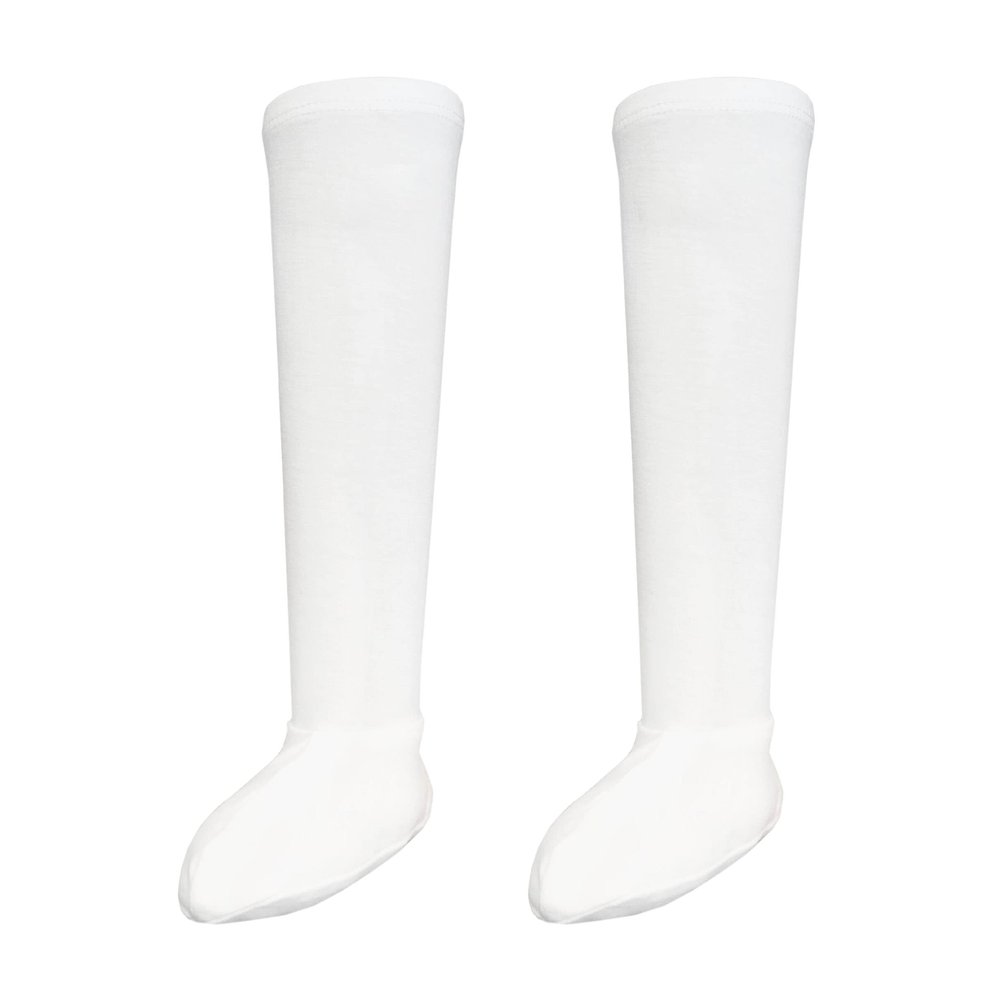 Edenswear Zinc-Infused Long Tube Socks for Babies with Eczema - Wet Wrap Therapy (36 Months,White)