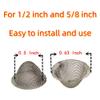 30 Pcs Pipe Screens 0.5inch-0.63inch (1/2-5/8) Stainless Steel Conical Design Bowl Screen Filters with Metal Box. AdjustableSize view 2