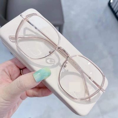 URISMO Stylish Shiny Reading Glasses for Women, Sturdy Ladies Blue Light Blocking Computer Readers, Anti Eye Strain Eyewear (Color : Tea-1, Size : +350)