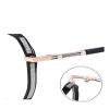 URISMO Stylish Shiny Reading Glasses for Women, Sturdy Ladies Blue Light Blocking Computer Readers, Anti Eye Strain Eyewear (Color : Tea-1, Size : +350) view 3