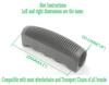 Handle Grips for Wheelchair and Transport chair.Handgrip,Handle Grip,Push Handle, Ergonomic,(HD Bariatric Wheelchair )Inner Dia 7/8 Inch,TRHG,Wheelchair Universal Replacement Parts (1Pair,Black) view 4
