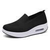 2023 New Air Cushion Orthopedic Shoes,Mesh up Stretch Platform Casual Walking Shoes,Women's Orthopedic Sneakers,Orthopedic Stretch Shoes for Women Arch Support (Black, 636) view 1