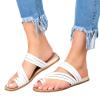 WCXTY Ladies Bunion Corrector Flip Flops,Casual Lightweight Orthopedic Beach Sandals for Womens,Strappy Comfy Soft Plantar Fasciitis Slippers,for Hallux Valgus/Arch of Foot (Color : White, Size : 9) view 1