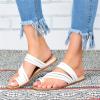 WCXTY Ladies Bunion Corrector Flip Flops,Casual Lightweight Orthopedic Beach Sandals for Womens,Strappy Comfy Soft Plantar Fasciitis Slippers,for Hallux Valgus/Arch of Foot (Color : White, Size : 9) view 2