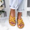 WCXTY Summer Orthopedic Womens Beach Sandals,Casual Lightweight Plantar Fasciitis Flip Flops,Casual Comfy Ring Toe Bunion Slippers,for Travel/Walking (Color : Yellow, Size : 7.5) view 2