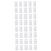 60 pcs Medicine Bottle Storage Holder Pill Capsules Empty Round Container with lid Refillable Bottle. Empty Bottles White polyethylene view 1