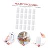 60 pcs Medicine Bottle Storage Holder Pill Capsules Empty Round Container with lid Refillable Bottle. Empty Bottles White polyethylene view 3