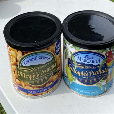 1 Caramel Crunch, 1 Lime Margarita variety pack Gillespie's Peanuts grown on our family farm! (1 Caramel Crunch, 1 Lime Margarita)