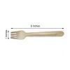 200 pcs 6-Inch Disposable Natural Brown Birch Wooden Forks - Wedding Party Event Catering Biodegradable Tableware view 2
